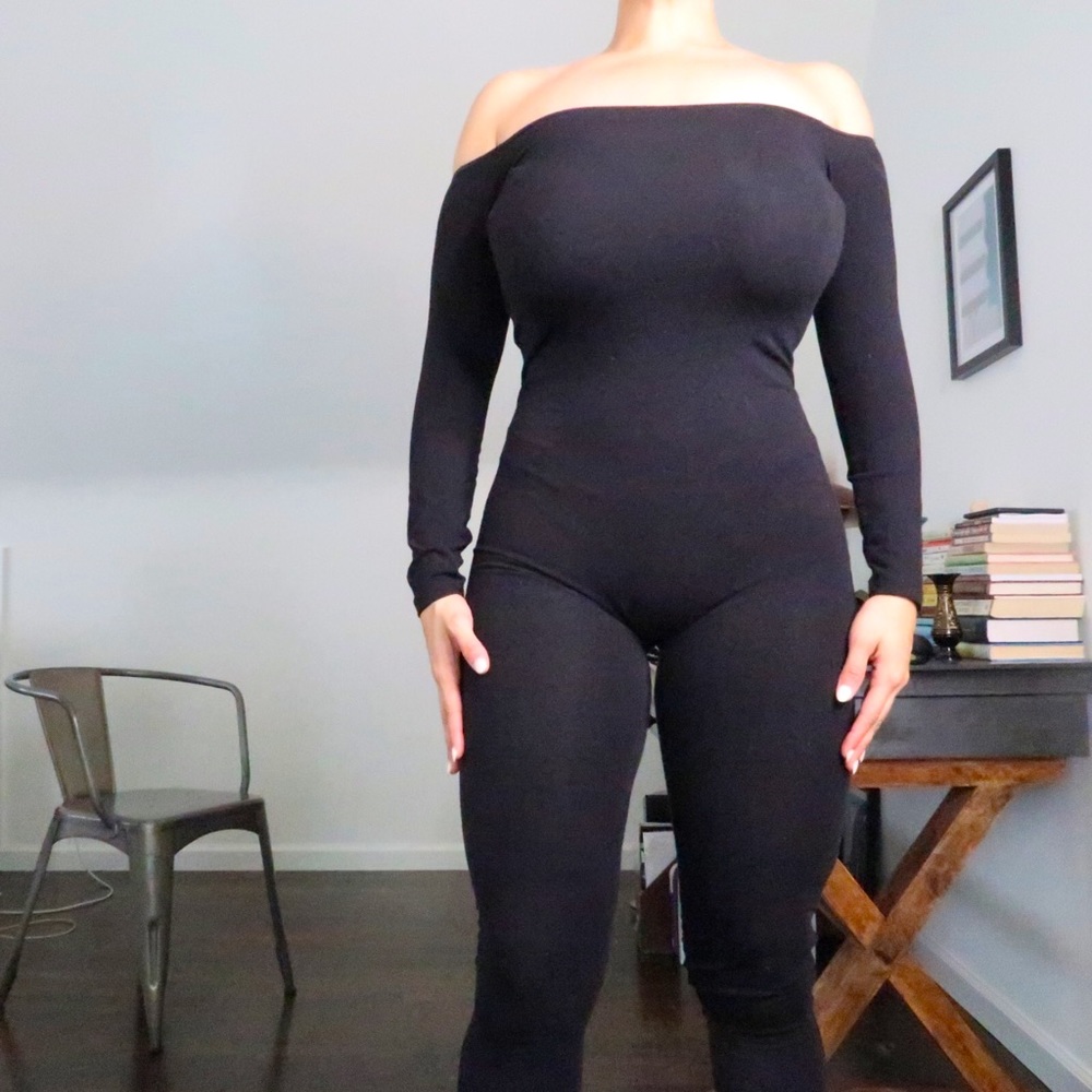 American Apparel Off the Shoulder Catsuit